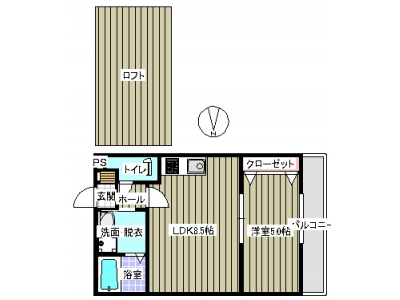 1LDK賃貸マンション