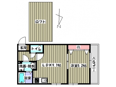 1LDK賃貸マンション