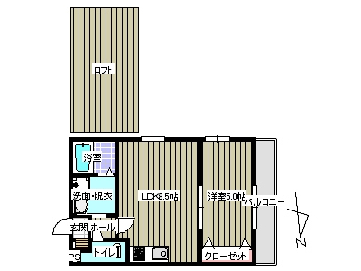 1LDK賃貸マンション