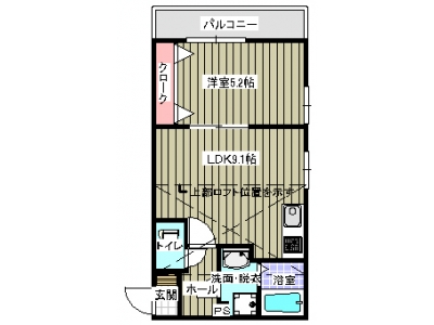 1LDK賃貸マンション
