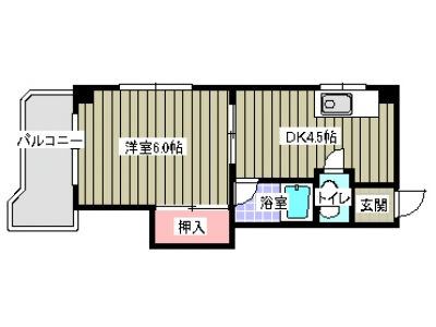 1DK賃貸マンション