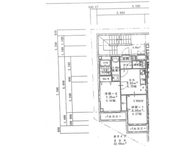 2DK賃貸マンション