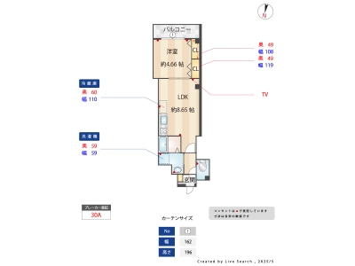 1LDK賃貸マンション