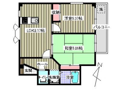 2LDK賃貸マンション