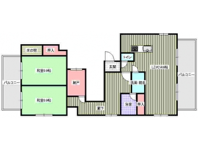 2LDK賃貸マンション