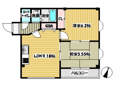 2LDK賃貸マンション