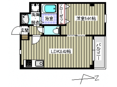 1LDK賃貸マンション