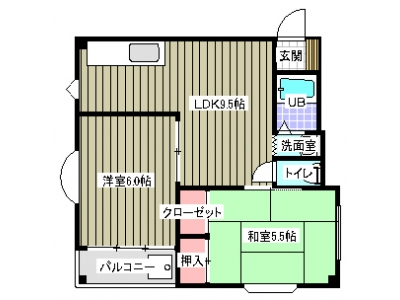 2LDK賃貸マンション