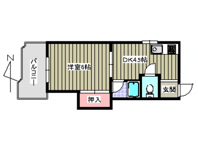 1DK賃貸マンション