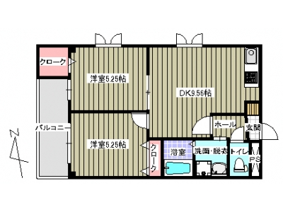2LDK賃貸マンション