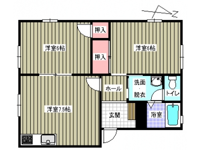 2LDK賃貸アパート