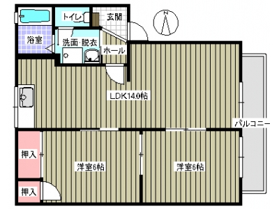 2LDK賃貸アパート