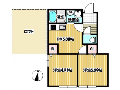 2DK賃貸マンション