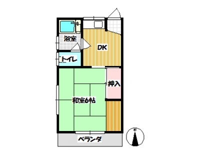 1DK賃貸アパート