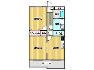 2DK分譲賃貸マンション