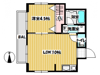 1LDK賃貸マンション