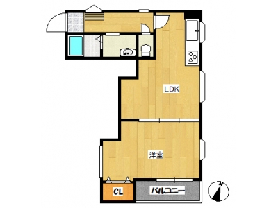 1LDK賃貸マンション